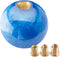 Round Ball Shift Knob Universal Marble Style Gear Shift Knob 5 6 Speed for Manual Automatic Vehicles with Adapters (Dark Blue)...