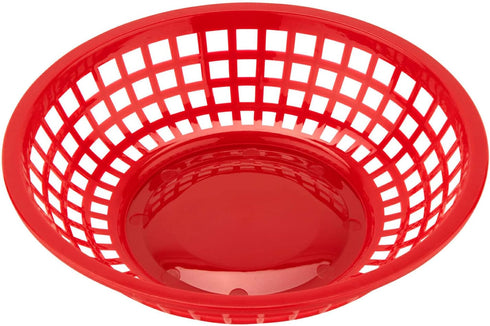 G.E.T. RB-820-R Round Serving / Bread Basket, 8", Red (Set of 12)...