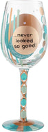 Designs by Lolita “40Th Birthday” Hand-Painted Artisan Wine Glass, 15 oz...