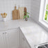Marble Contact Paper for Countertops Gold White Peel and Stick Countertops Decorative Waterproof Contact Paper for Walls Cabinets Glossy Marble Wa...
