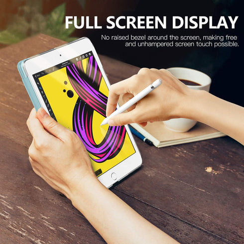 MoKo Case Fit New iPad Mini 5 2019/Mini 4 2015 (5th/4th Generation 7.9 inch), Slim Lightweight Smart Shell Stand Cover with Translucent Frosted Ba...