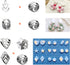 IHUIXINHE Polymer Clay Cutters Set?36 Shapes Stainless Steel Clay Earring Cutters with 16 Circle Shape Cutters and 60 Earrings Accessories Earring...