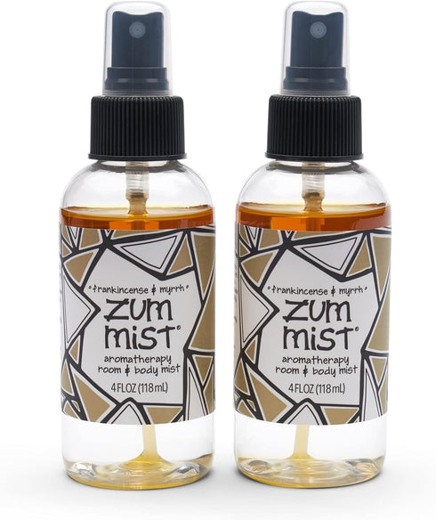 Zum Mist Room and Body Spray - Frankincense and Myrrh - 4 fl oz (2 Pack)...