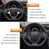 Carbon Fiber Look Steering Wheel Cover Molding Cover Trim For Chevrolet Corvette C7 Z06 Z51 ZR1 Stingray Grand Sport 2014 2015 2016 2017 2018 2019...