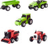 Maxx Action Farm Construction 5pk Toy Truck Set, Includes Wagon, 6x6, Modern Tractor, Combine and Vintage Tractor Vehicles with Moving Parts, Cake...