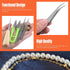 Tanstic 9Pcs Jewelry Making Tools Kit, Includes Chain Nose Pliers, Round Nose Pliers, Wire Cutter, Straight & Bent Tweezers, Jump Ring Opening Too...