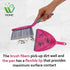 Dustpan and Brush Set, Multipurpose Floor Cleaner, for Home Office, Small Broom-2Count...