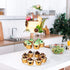 YestBuy 3 Tier Round Cupcake Stand, Acrylic Cake stand, Cupcake Tower Stand, Premium Cupcake Holder For 23 Cupcakes, Display for Pastry Wedding Bi...
