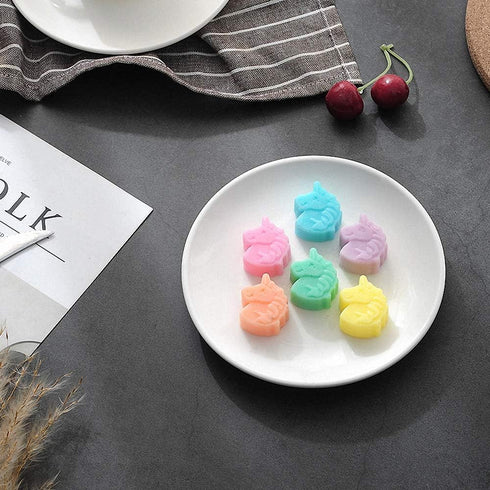 2-Pack Unicorn Head Silicone Molds Set for Making Small Soap Chocolate Candy Gummy Baking Cake Jello Jelly Wax Crayon Melt Ice Cube Tray...