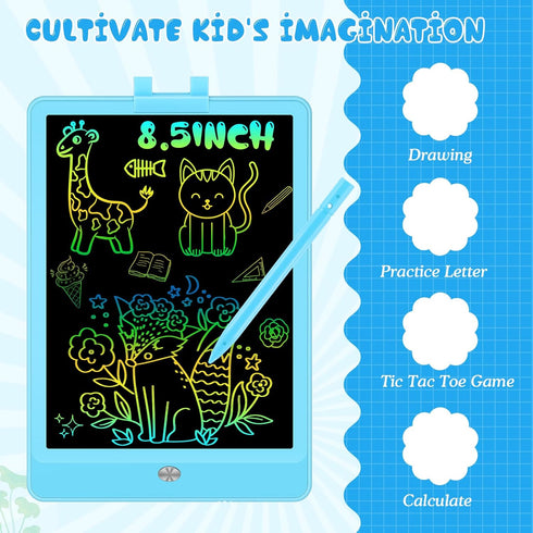 Kids Toys LCD Writing Tablet with Stylus, 8.5in Erasable Toddlers Doodle Board, Reusable Drawing Pad for Kids, Educational Christmas Birthday Gift...