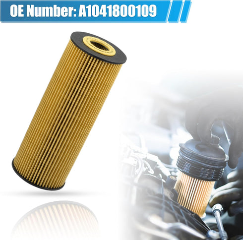 X AUTOHAUX Engine Oil Filter No.A1041800109/A1041840825/A1041840325 for Mercedes-Benz W124 W210 A124 C124 S124...