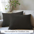 Encasa XO Throw Pillow Covers 20x20 in Set of 2 Charcoal Grey | No Inserts | Cotton Pillow Covers for Living Room, Bed, Sofa, Couch | Decorative C...