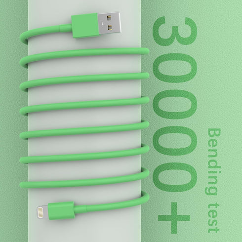 Phone Cable Fast Charging Lightning Cable Phone Cord Compatible with iPhone 14/13/12/11 Pro Max/XS MAX/XR/XS iPad AirPods-Green and Pink and Blue...