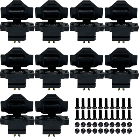 10pcs XT60E-F Female Plug XT60h XT60 Male Bullet Connector with PVC Protective Sleeve Dust Cap for RC Aircraft Drone Accessories (Black)...