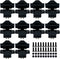 10pcs XT60E-F Female Plug XT60h XT60 Male Bullet Connector with PVC Protective Sleeve Dust Cap for RC Aircraft Drone Accessories (Black)...