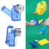 Blue Transparent Hand Crank Generator for 3-6V Small Motor, Lighting Led Lamp Beads Mini Dynamotor Fan Model Toy Accessories DIY Educational Physi...