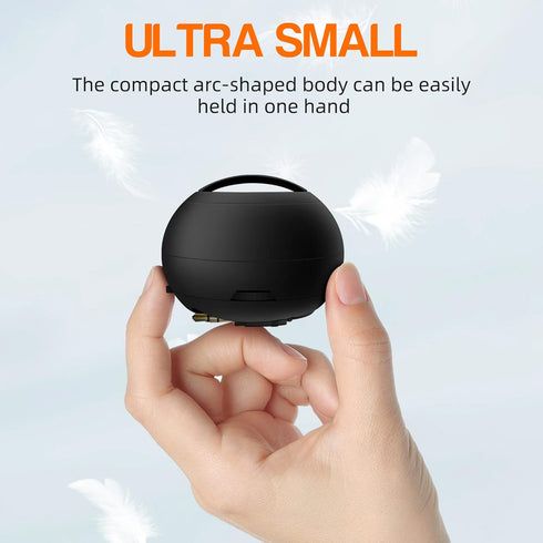 Mini Bass Speaker, mohoss Portable Plug in Speaker with 3.5mm Aux Audio Input, Rechargeable External Hamburger Speaker for iPhone Android Smartpho...