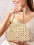 Potli Bags for Women Embroidered Evening Purses with Gold Pearl Handle, Indian Women Potli Bags for Wedding...