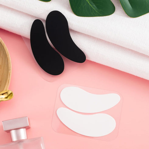 Under Eye Patches 2 Pairs, Silicone Reusable Eye Patches, Under Eye Mask for Skin Care Effect to Reduce Wrinkles and Fine Lines (Black, White)...