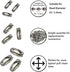 Rojwei 200pcs Ball Chain Connector Clasps Fits for 2.4mm Beaded Chain, Perfect Jewelry Making Accessories Clips for DIY Crafts....