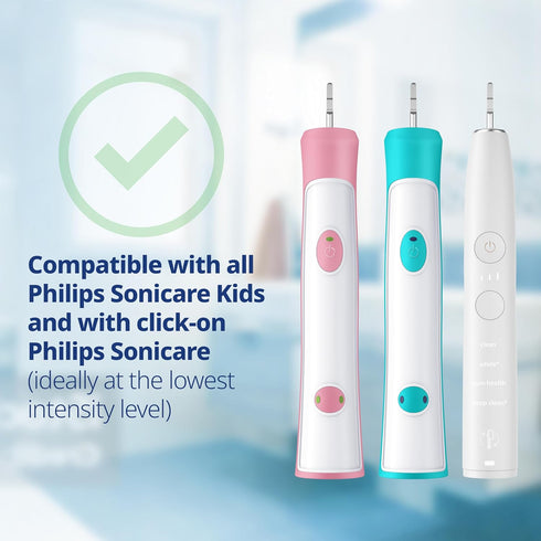 Kids mini toothbrush heads compatible with Philips Sonicare Kids toothbrush heads - replacement heads mini sensitive - brush heads mini from ages ...