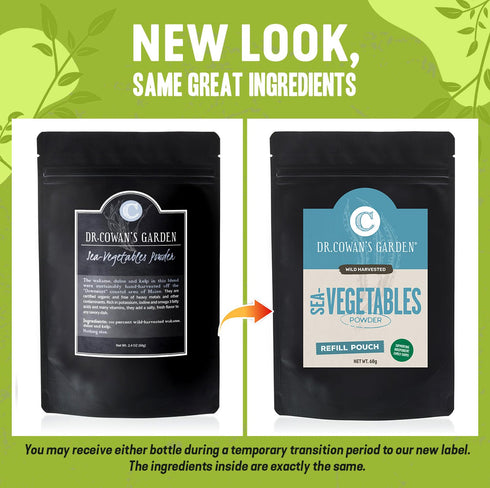 Dr. Cowan’s Garden Sea Vegetable - Pure Seaweed, Wild Harvested Atlantic Natural Seaweed & Kelp Powder, Healthy Supplement Powder - USA, Atlantic ...