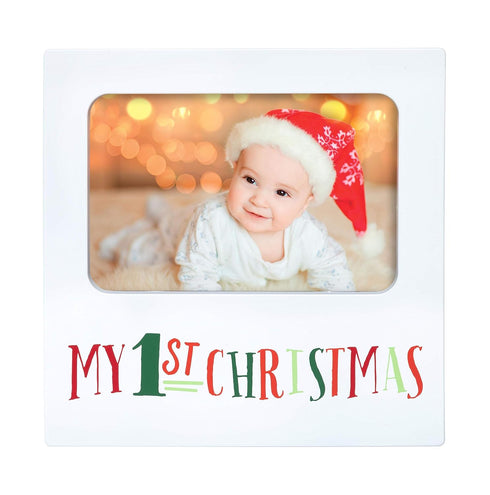 Kate & Milo My 1st Christmas Baby Photo Frame, Holiday Baby’s First Year Keepsake, Holiday Home Décor, Christmas Home Accessory, Newborn Tabletop ...