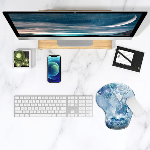 ITNRSIIET Mouse Pad, Mouse Pad Wrist Support Mousepad with Wrist Rest, Mouse Pads for Wireless Mouse Ergonomic Cute Desk Decor Desk Accessories, N...