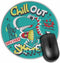Round Mousepad, New York Cool Dinosaur boy Cartoon Holding Skateboard Mouse Pads, Non-Slip Rubber Base Mouse Pad, for Desktop Notebook Mouse Mat 7...