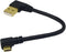 SinLoon Micro USB Cable 90 Degree Right Angle Gold Plated 5 Pin Micro USB Male Cable to USB 2.0 Syncing Data Charge Cable, Hi-speed Cable (BLACK 6...