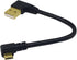 SinLoon Micro USB Cable 90 Degree Right Angle Gold Plated 5 Pin Micro USB Male Cable to USB 2.0 Syncing Data Charge Cable, Hi-speed Cable (BLACK 6...