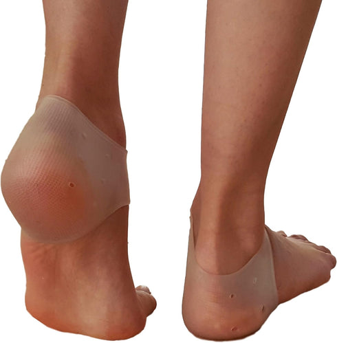 Gel Heel Cushions for Heel Pain Relief | Plantar Fasciitis Heel Cups | Silicone Cup Pads for Heel Spurs | Heel Pain Relief Insoles for Sore or Bru...