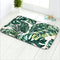 LIVILAN Green Leaf Bath Mat - 16" X 24" Tropical Bathroom Rug...