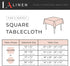 LA Linen Polyester Poplin Washable Square Tablecloth, Stain and Wrinkle Resistant Table Cover 72x72, Fabric Table Cloth for Dinning, Kitchen, Part...