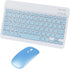 Bluetooth Wireless Keyboard and Mouse Combo,Ultra-Slim Ergonomic Small Rechargeable Bluetooth Keyboard Mouse Set for Apple iPad iPhone Samsung Tab...