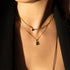 espere Baguette CZ Necklace | Emerald Cut Pendant Cuban Link Chain Choker 14'' with 2'' Extender...