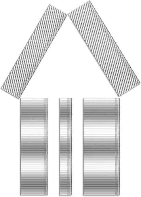 Toicann18 Gauge Galvanized Brad Nails(2",1-1/2",1-1/4",1",5/8") 18 GA Universal Nail Gun Nails for Pneumatic, Electric Brad Nailer (5000)...