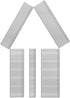 Toicann18 Gauge Galvanized Brad Nails(2",1-1/2",1-1/4",1",5/8") 18 GA Universal Nail Gun Nails for Pneumatic, Electric Brad Nailer (5000)...