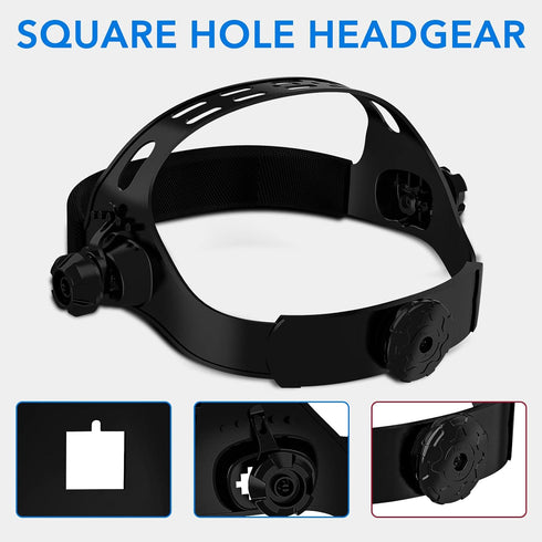 Welding Helmet Headgear - Welding Hood Headgear Replacement Headgear Welding Helmet Accessories Welding Headgear with Sweatband for Square Hole We...