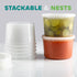 JoyServe 64 oz Food Storage Containers with Lids Pack of 6, Half Gallon Round Plastic Deli Container with Leak-Proof Lid, BPA-Free, Freezer, Dishw...