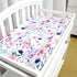 Floral Baby Diaper Changing Pad Cover, 2 Pack Infant Changing Table Mat Cover for Baby Girls Nursery Diaper Changing Cradle Mattress Sheets, Ultra...