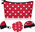 6 Pieces Makeup Bag Toiletry Pouch Waterproof Cosmetic Bag with Zipper Travel Packing Bag 8.7 x 5.3 Inch Small Cosmetic Bag Accessory Organizer fo...