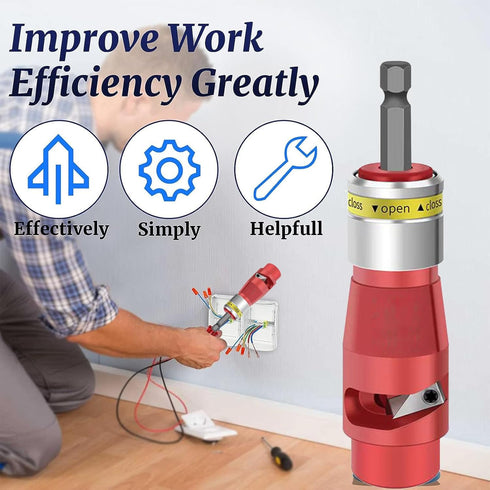 Hilitand Wire Twisting Tool Aluminum Alloy Cable Wire Stripper and Twister for Electrical Power Drill...