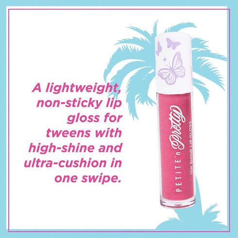 Petite 'N Pretty So Dreamy 10K Shine Lip Gloss Duo -Makeup for Kids, Tweens, Teens - High Shine, Lightweight, Made in the USA (First Freeze and Ro...