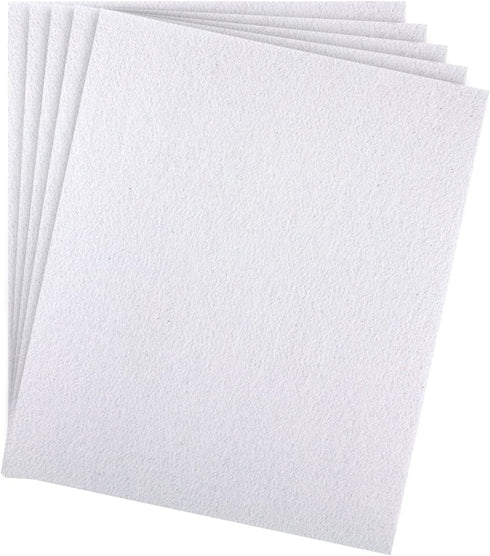 SAVITA 5pcs 25.4 x 22.8cm/10 x 9 inch 3mm Thick Felt Sheets, Stiff Felt Fabric Sheets for Crafts Hard Felt Squares for Sewing Crafting Cushion and...