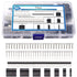 Taiss 600PCS Dupont Connector Kit 2.54mm 1/2/3/4/5/6/7 Pin Housing Connector and Male Female Crimp Pin,Dupont Crimp Pin Adaptor Assortment,Jumper ...
