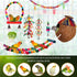 Bird Toys 17 Pcs Bird Parakeet Swing Chewing Hanging Toys Climbing Ladder Coconut Bird Cage Toys Suitable for Cockatiels,Conures,Finches,Budgie,Lo...