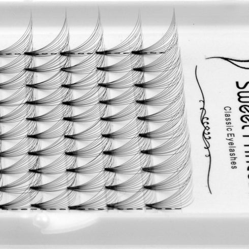12rows,120pcs 10D Premade Volume Fans Eye Lashes Extensions Thickness 0.07mm D Curl Black Soft Individual False Eyelashes Makeup Fake Lashes Clust...