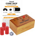 Juegoal Coin Drop Set, Pennies Dice Games for Kids and Adults, Wooden Tabletop Board Game Sets for 2-6 Player, Wood Penny Game Box Includes 48 Chi...