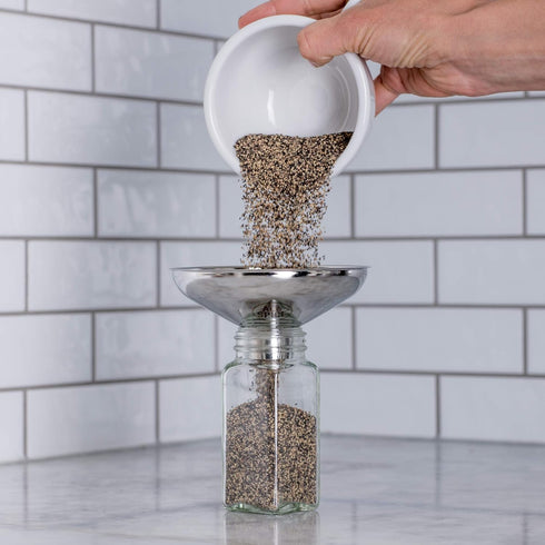 AllSpice Spice Funnel Metal Stainless Steel 18/8 (1" Bottom)...